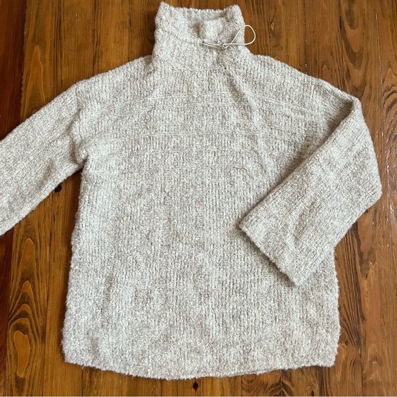 HOLZWEILER Boho Beige Barlind Oversized Turtleneck Sweater Wool Alpaca Blend S - Picture 2 of 16